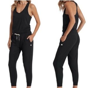 Black Racerback Jumpsuit with Drawstring Waist